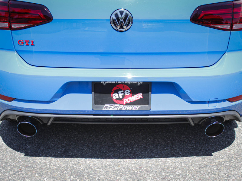 aFe 18-20 VW GTI (MK7.5) 2.0L MACH Force-Xp 3in to 2.5in 304 SS Axle-Back Exhaust System-Black Tips - 49-36421-B
