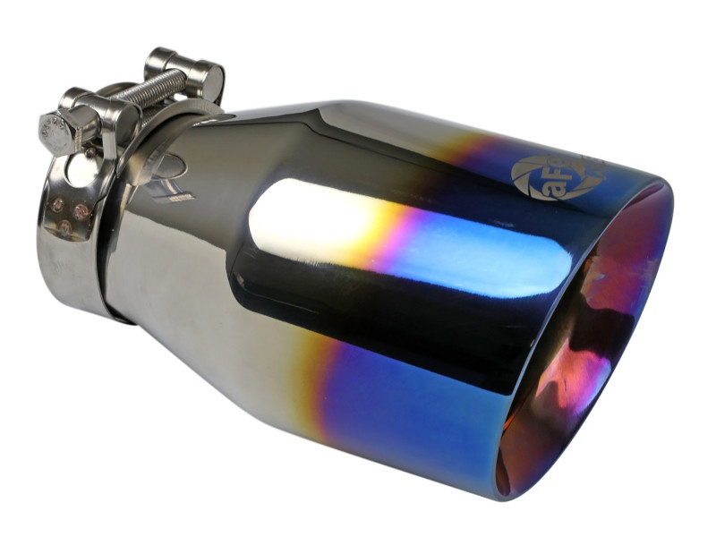 afe 19-21 VW Jetta GLI (MKVII) L4-2.0L (t) MACH Force-Xp 304 SS Cat-Back Exhaust System Blue Tips - 49-36432-L