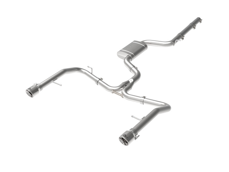 afe 19-21 VW Jetta GLI (MKVII) L4-2.0L (t) MACH Force-Xp 304 SS Cat-Back Exhaust System Polished Tip - 49-36432-P