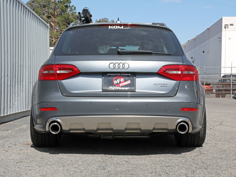 afe MACH Force-Xp 13-16 Audi Allroad L4 SS Cat-Back Exhaust w/ PolishedTips - 49-36438-P