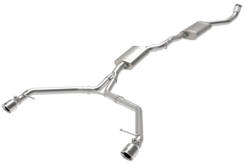 afe MACH Force-Xp 13-16 Audi Allroad L4 SS Cat-Back Exhaust w/ PolishedTips - 49-36438-P