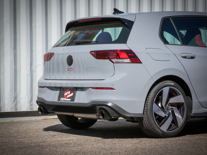 aFe 22-24 Volkswagen GTI MACH Force-Xp 3 to 2-1/2 IN Stainless Steel Cat-Back Exhaust w/Black Tip - 49-36454-B