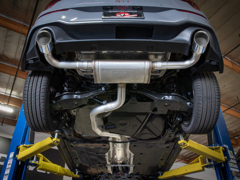 aFe 22-24 Volkswagen GTI MACH Force-Xp 3 to 2-1/2 IN Stainless Steel Cat-Back Exhaust w/Polished Tip - 49-36454-P