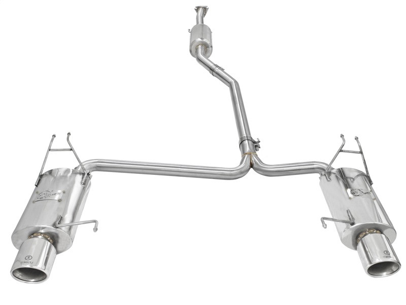 aFe Takeda Exhaust 2.25in to 2in Dia 304SS Cat-Back w/Polished Tips 08-12 Honda Accord Coupe V6 3.5L - 49-36612