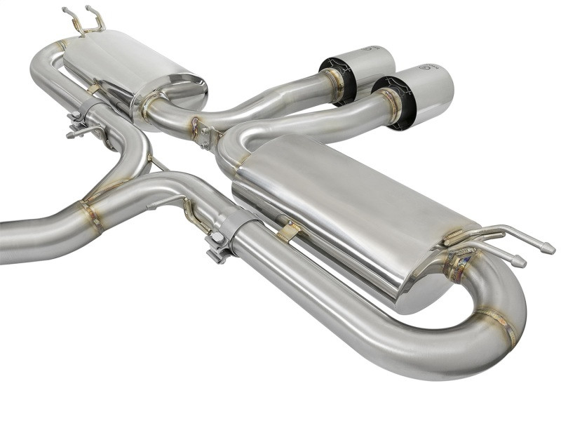 aFe Takeda 3in 304 SS Cat-Back Exhaust System w/Polished Tips 2017+ Honda Civic Si (4dr) I4 1.5L (t) - 49-36621-P