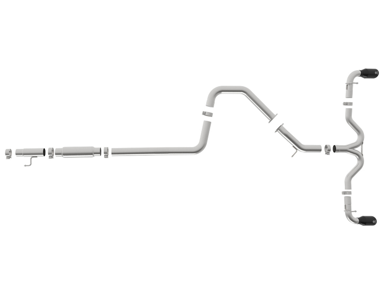 aFe Takeda 3-2.5in 304 SS Cat-Back Exh System w/Black Tips 2018 Hyundai Elantra GT Sport I4-1.6L (t) - 49-37003-1B