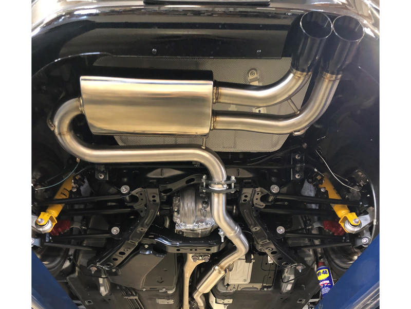 aFe Takeda 2-1/2in SS-304 Cat-Back Exhausts w/ Black Tip 16-19 Mazda MX-5 Miata ND 2.0T - 49-37005-B