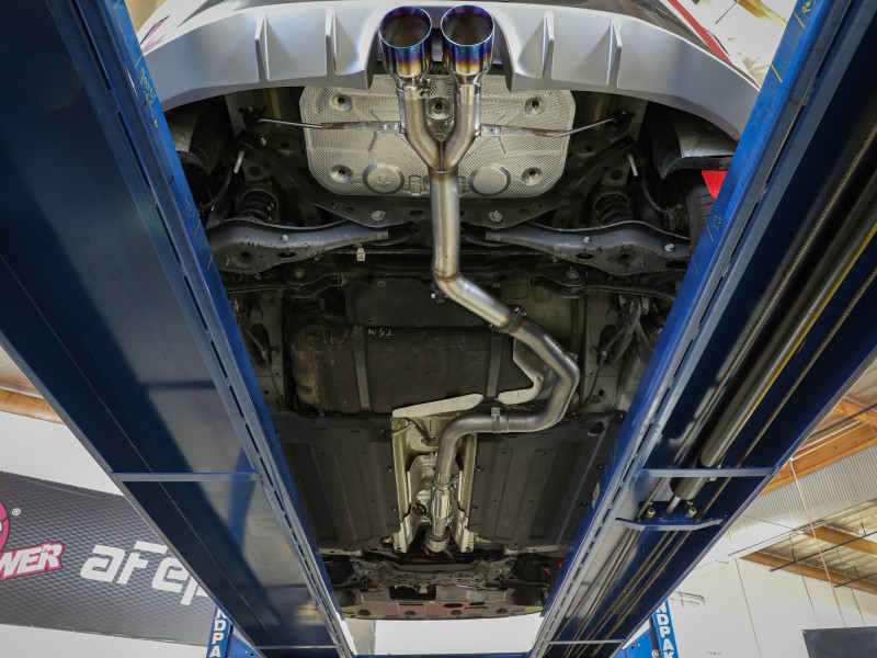 aFe Takeda 3in-2.5in 304 SS Axle-Back Exhaust w/ Black Tip 19-20 Hyundai Veloster I4-1.6L(t) - 49-37012-B