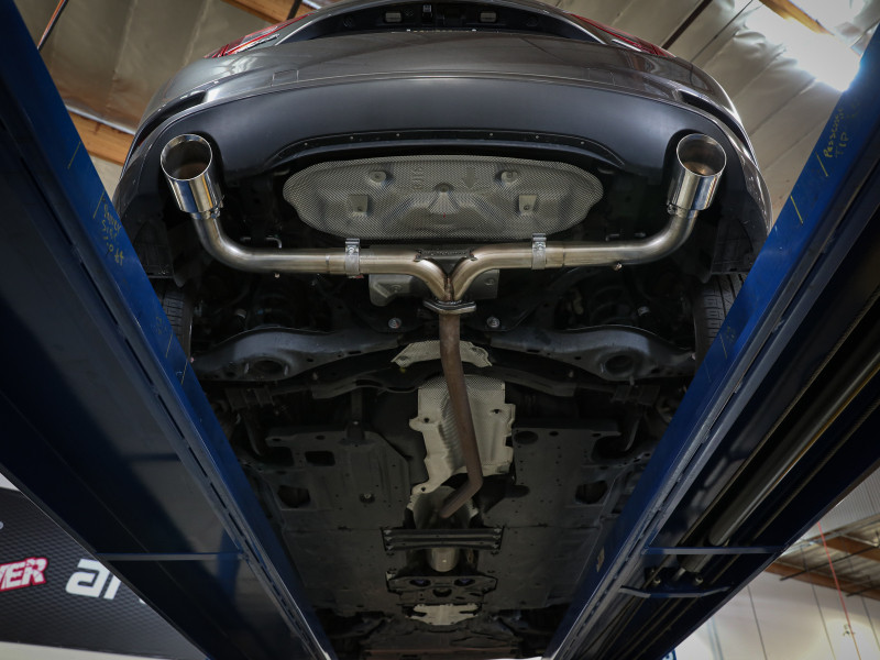 aFe Takeda 2-1/2in 304 SS Axle-Back Exhaust w/ Black Tip 14-18 Mazda 3 L4 2.0L/2.5L - 49-37014-B