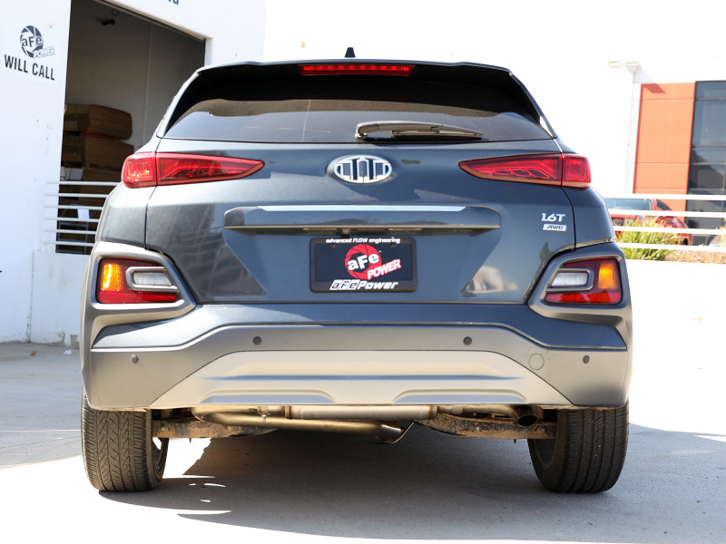 aFe Takeda 2-1/2in 304 SS Axle-Back Exhaust 18-21 Hyundai Kona L4 1.6L (t) - 49-37017