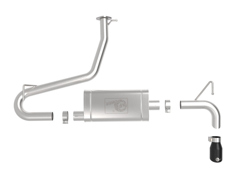 aFe Takeda 2.5in 304 SS Axle-Back Exhaust w/ Black Tips 18-22 Hyundai Kona L4-1.6L (t) AWD - 49-37017-B