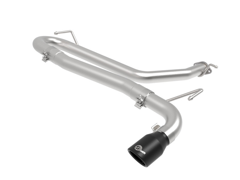 aFe Takeda 2.5in 304 SS Axle-Back Exhaust w/o Muffler w/BlackTips 18-22 Hyundai Kona L4-1.6L (t) AWD - 49-37017NM-B