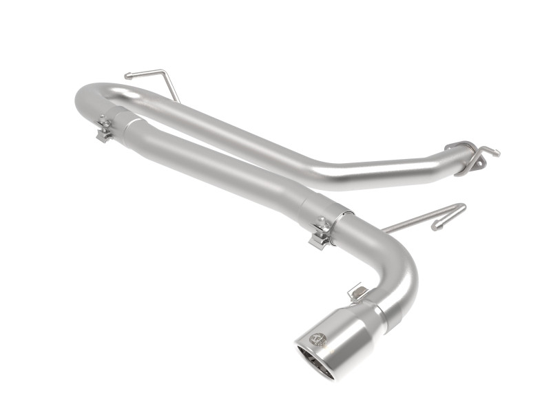 aFe Takeda 2.5in 304 SS Axle-Back Exhaust w/o Muffler w/Polish Tip 18-22 Hyundai Kona L4-1.6L(t) AWD - 49-37017NM-P