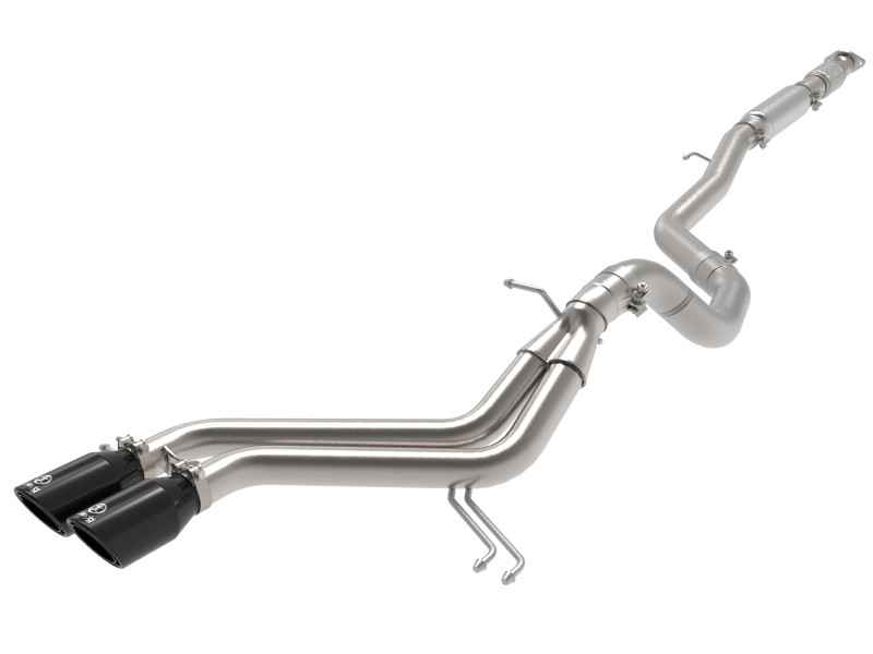 aFe Takeda 2-1/2in to 3in SS-304 Cat-Back Exhausts w/ Black Tip 13-17 Hyundai Veloster L4-1.6L - 49-37018-B