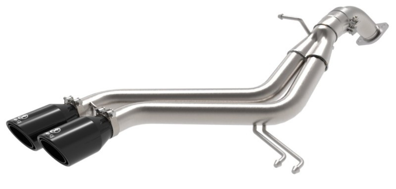 aFe Takeda 13-17 Hyundai Veloster L4-1.6L 2-1/2in 304 SS Axle-Back Exhaust w/ Black Tips - 49-37019-B
