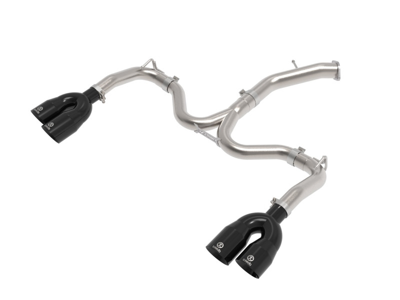 aFe 22-24 Kia Forte GT 1.6L 3in-2.5in 304 Stainless Steel Axle-Back Exhaust w/ Black Tips - 49-37039-B