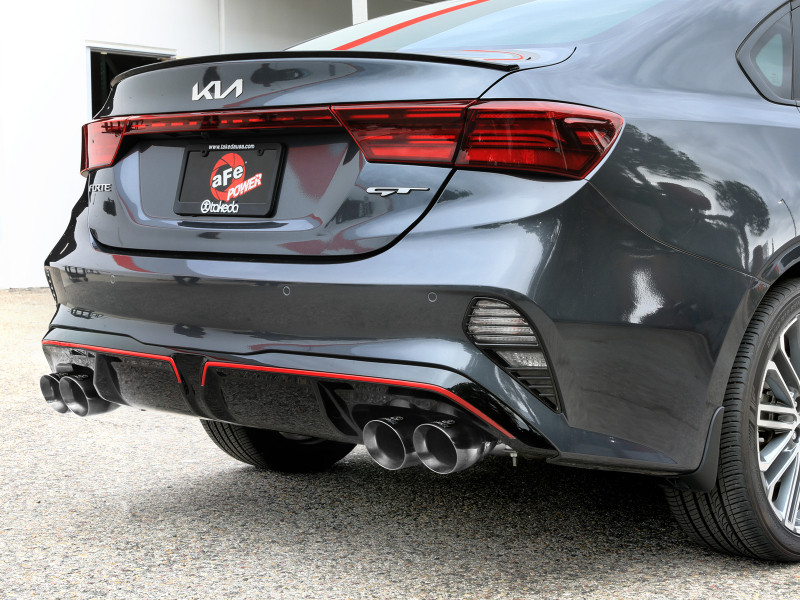 aFe 22-24 Kia Forte GT 1.6L 3in-2.5in 304 Stainless Steel Axle-Back Exhaust w/ Polished Tips - 49-37039-P