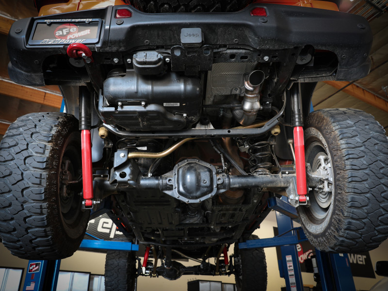 aFe 20-21 Jeep Wrangler (JL) Large Bore-HD 3 IN 304 Stainless Steel DPF-Back Hi-Tuck Exhaust System - 49-38091