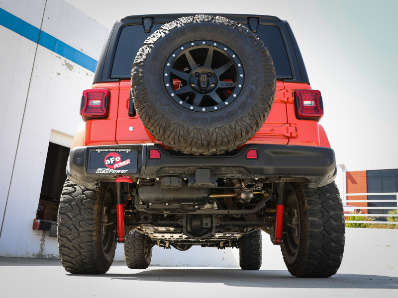 aFe 20-21 Jeep Wrangler (JL) Large Bore-HD 3 IN 304 Stainless Steel DPF-Back Hi-Tuck Exhaust System - 49-38091