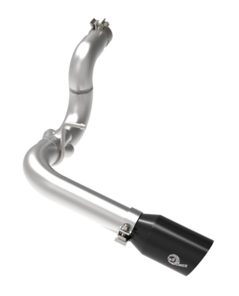 aFe 20-21 Jeep Wrangler Large Bore-HD 3in 304 Stainless Steel DPF-Back Exhaust System - Black Tip - 49-38092-B