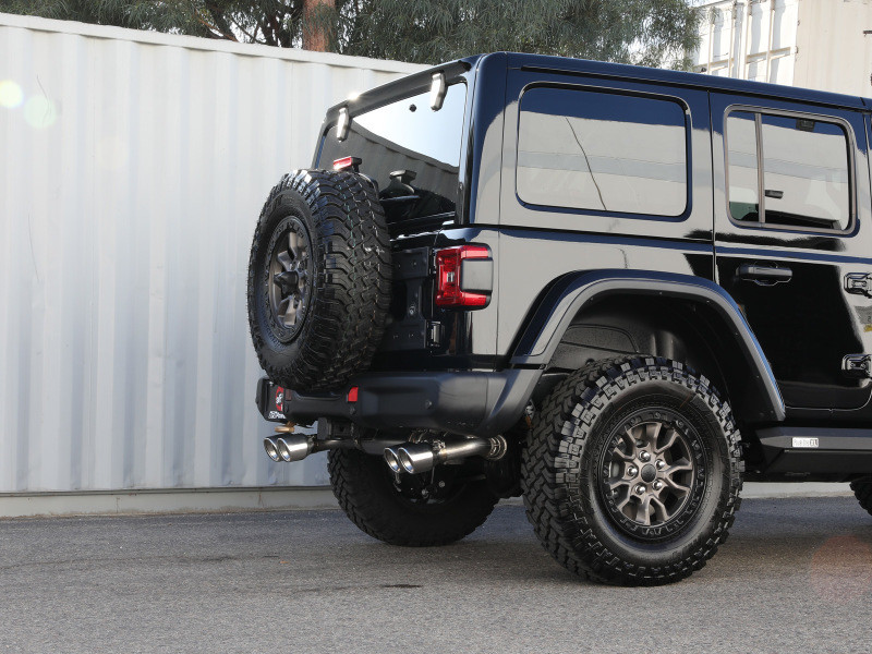 aFe Vulcan Series 2.5in 304SS Cat-Back Exhaust 2021+ Jeep Wrangler 392 6.4L w/ Polished Tips - 49-38098-P