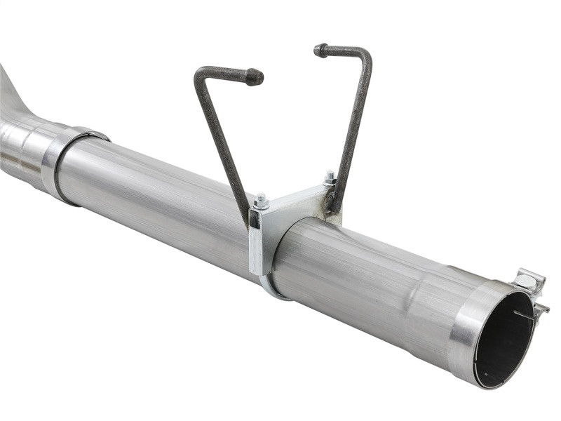 aFe LARGE BORE HD 4in 409-SS DPF-Back Exhaust w/Polished Tip 07.5-12 Dodge Diesel Trucks L6-6.7L(td) - 49-42006-P