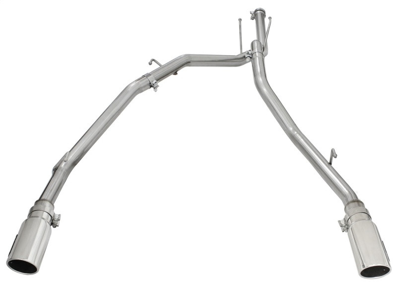 aFe MACHForce XP DPF-Back Exhaust 2.5in SS with Polished Tips 2014 Dodge Ram 1500 V6 3.0L EcoDiesel - 49-42041-P