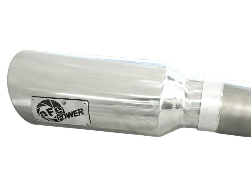 aFe MACHForce XP DPF-Back Exhaust 3in SS w/ 5in Polished Tips 2014 Dodge Ram 1500 V6 3.0L EcoDiesel - 49-42045-P