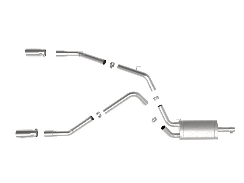 aFe Apollo GT Series 3 in 409 Stainless Steel Cat-Back Exhaust System w/ Polish Tip V8-5.7L HEMI - 49-42074-P
