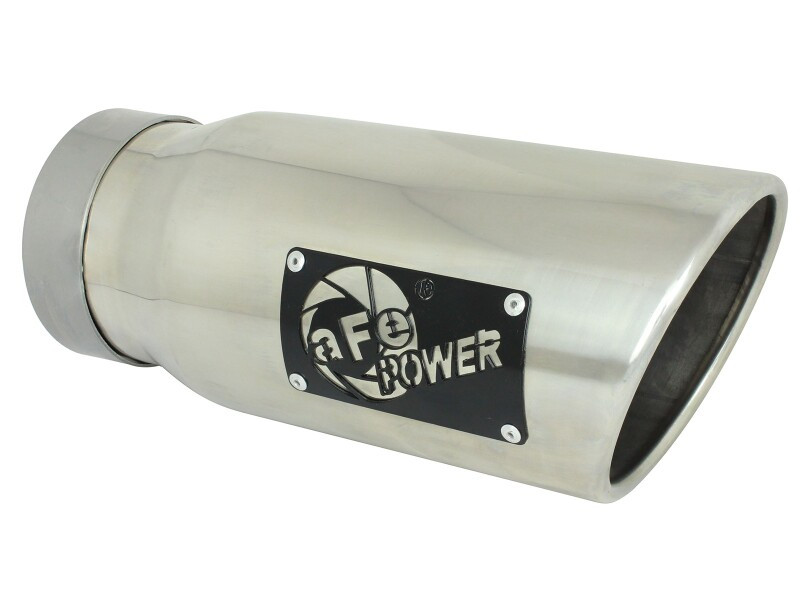 aFe Large Bore-HD 3in 409SS DPF-Back Exhaust System w/ Polished Tip RAM 1500 20-21 V6-3.0 - 49-42080-P