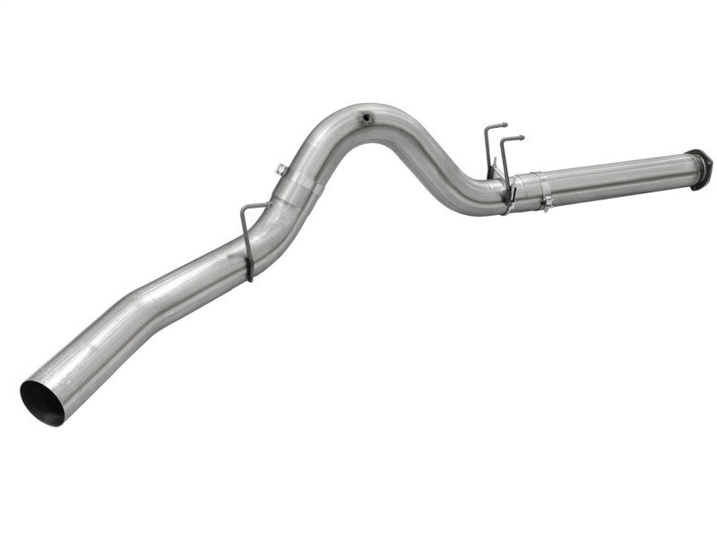 aFe MACHForce XP Exhaust 5in DPF-Back Stainless Steel Exhaust 2015 Ford Turbo Diesel V8 6.7L No Tip - 49-43064