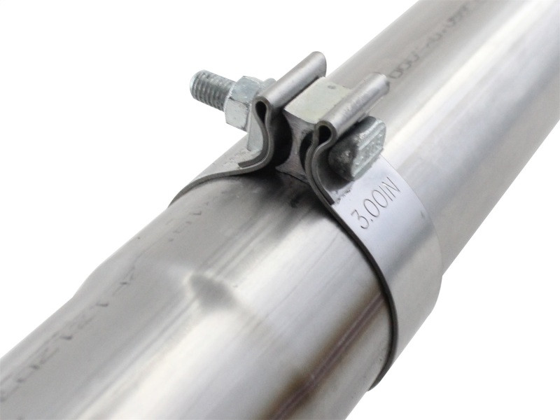 aFe MACHForce XP SS Exhaust 3in Cat-Back w/4.5in Polished Tip 11-14 Ford F150 Ecoboost V6 3.5Ltt - 49-43067-P