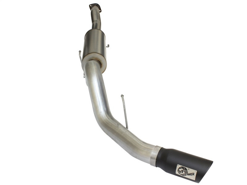 aFe MACHForce XP SS Exhaust 4in Cat-Back w/ Black Tip 2015 Ford F-150 EcoBoost V6 2.7/3.5Ltt - 49-43069-B