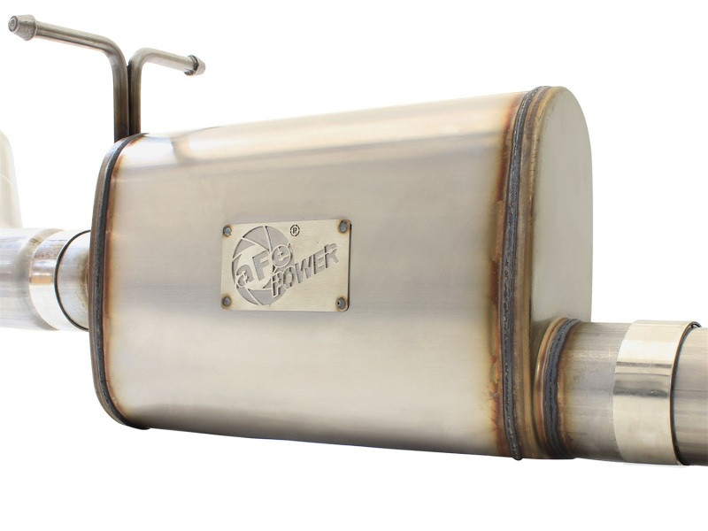 aFe MACHForce XP Exhaust 3in-3.5in SS Single Side Ext CB w/ Black Tip 99-04 Ford F150 V8 5.4L/6.8L - 49-43076-B