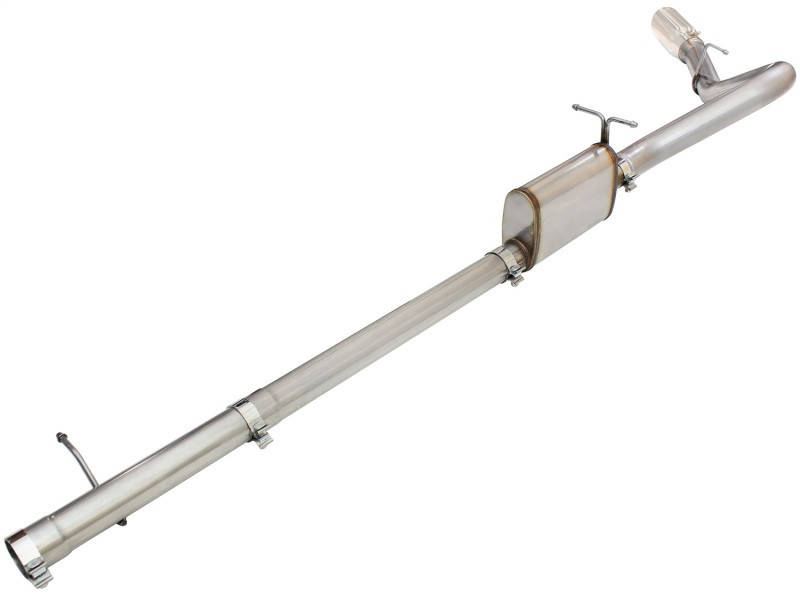 aFe MACHForce XP Exhaust 3in-3.5in SS Single Side Ext CB w/ Polish Tip 99-04 Ford F-250 V8 5.4L/6.8L - 49-43076-P