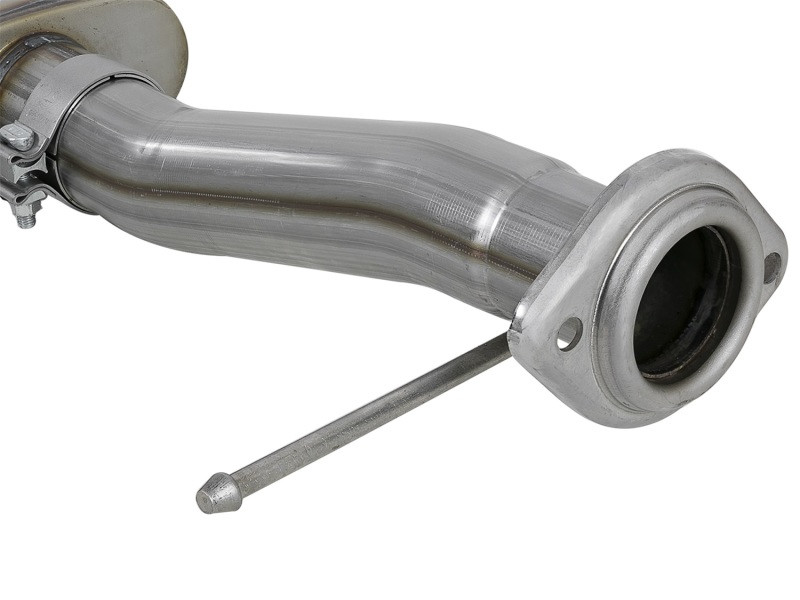 aFe Rebel Series 3in. to 2.5in. 409 SS C/B Exhaust 11-14 Ford F-150 V6-3.5L (tt) - Polished Tip - 49-43078-P