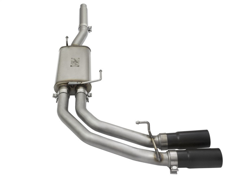 aFe Rebel Exhausts Cat-Back SS Ford F-150 04-08 V8 4.6/5.4L w/ Black Tips - 49-43079-B