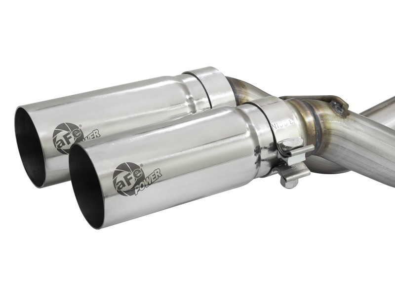 aFe Rebel Exhausts 3in SS Cat-Back 09-14 Ford F-150 4.6/5.0/5.4L w/ Polished Tips - 49-43080-P