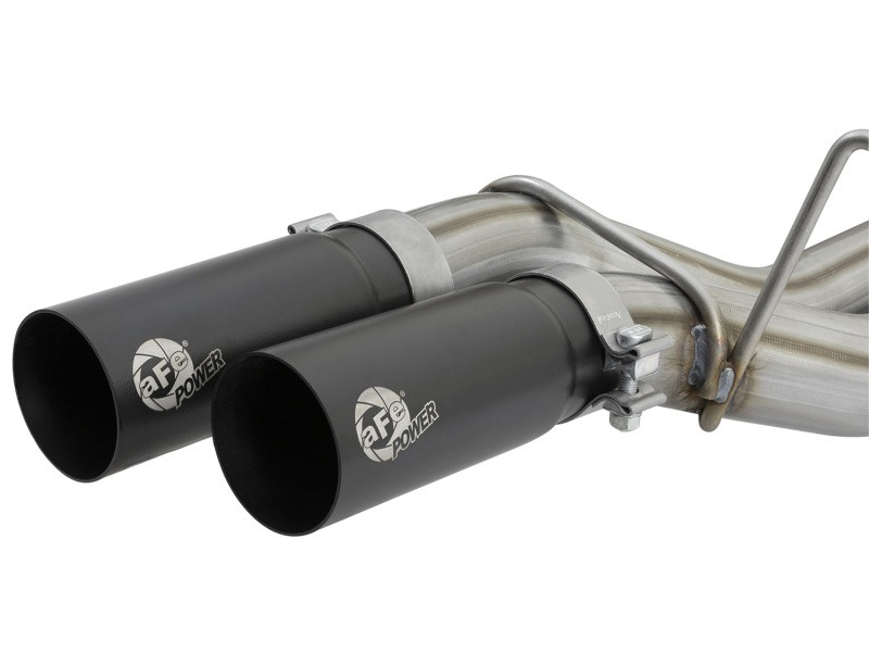 aFe POWER Rebel Series 3in 409 SS Cat Back Exhaust w/ Black Tips 17 Ford F-150 Raptor V6-3.5L - 49-43091-B