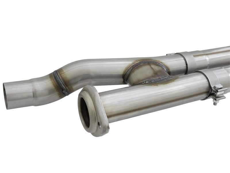 aFe POWER Rebel Series 3in 409 SS Cat Back Exhaust w/ Polished Tips 17 Ford F-150 Raptor V6-3.5L - 49-43091-P