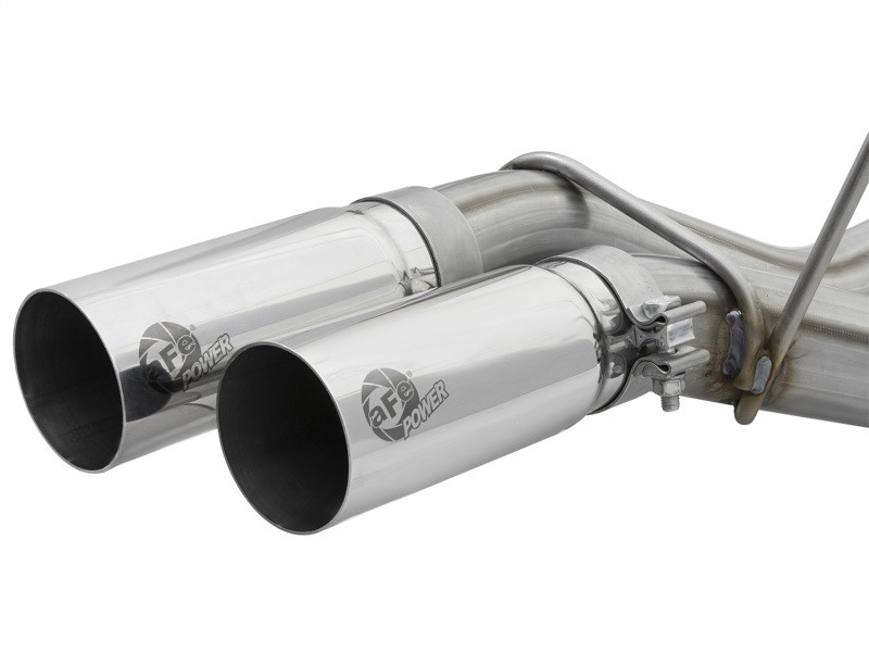 aFe POWER Rebel Series 3in 409 SS Cat Back Exhaust w/ Polished Tips 17 Ford F-150 Raptor V6-3.5L - 49-43091-P