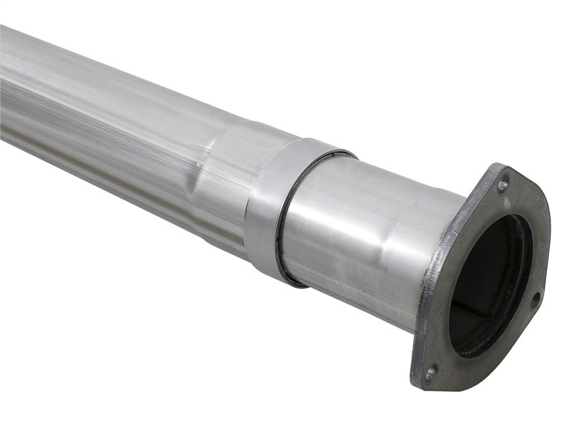 aFe Rebel XD 4in SS DPF-Back Exhaust 17-18 FOrd Diesel Trucks V8-6.7L (td) w/ Dual Black Tips - 49-43102-B