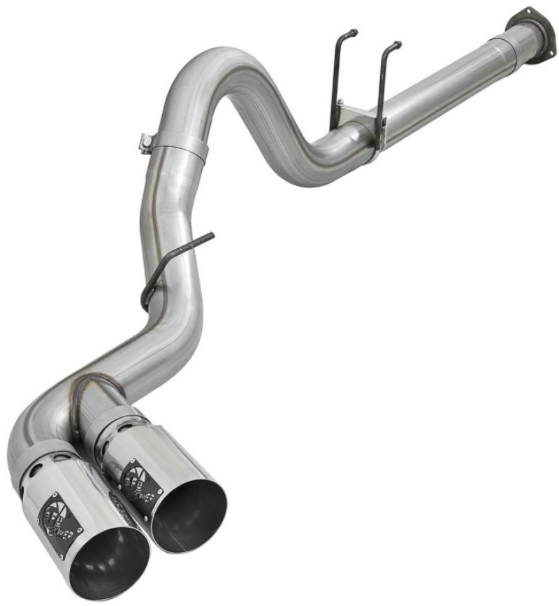aFe Power 11-14 Ford F250/F350 6.7L Diesel Rebel XD 4in 409 SS DPF-Back Exhaust System - Pol Tips - 49-43120-P