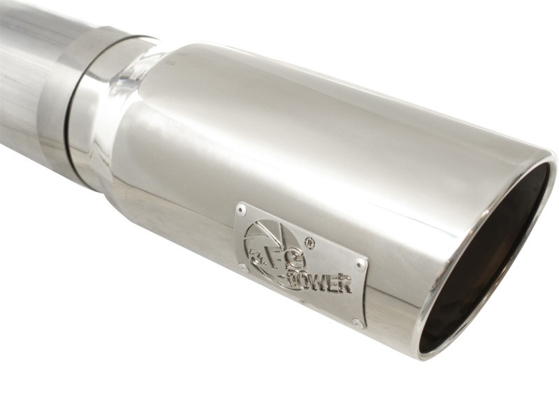 aFe MACHForce XP Exhaust 5in DPF-Polished, GM Diesel Trucks 07.5-10 V8-6.6L 9(td) LMM - 49-44040-P