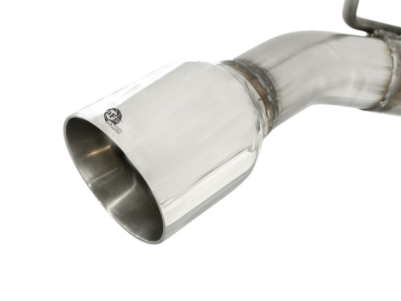 aFe MACHForce XP Exhaust 2.5in Stainless Steel CB/10-13 Chevy Camaro V6-3.6L (td) (polished tip) - 49-44042-P