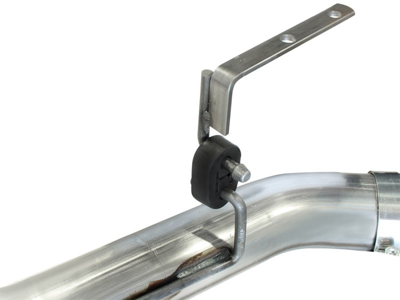 aFe MachForce XP Exhaust 4inch DP-Back All SS 2011-14 GM Diesel Trucks V8-6.6L LML Polished - 49-44043-P