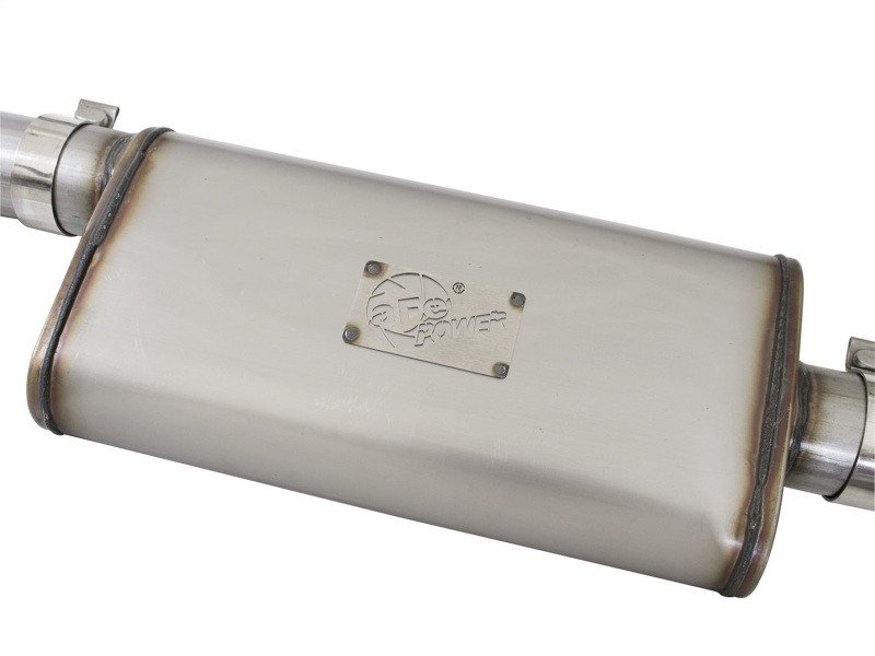 aFe Mach Force-XP Exhaust 3in CB SS 15-17 GM Colorado/Canyon 2.5L/3.6L Side Exit w/ Polished Tip - 49-44058-P