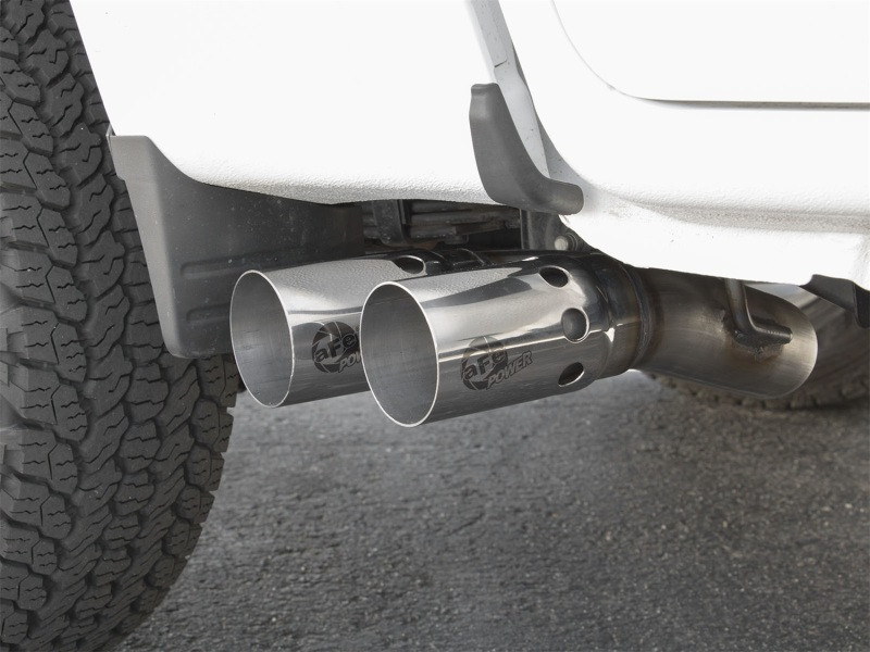 aFe Rebel Series DPF-Back 3in Side Exit SS Exhaust w/ IC Polished Tips 2016 GM Colorado/Canyon 2.8L - 49-44065-P