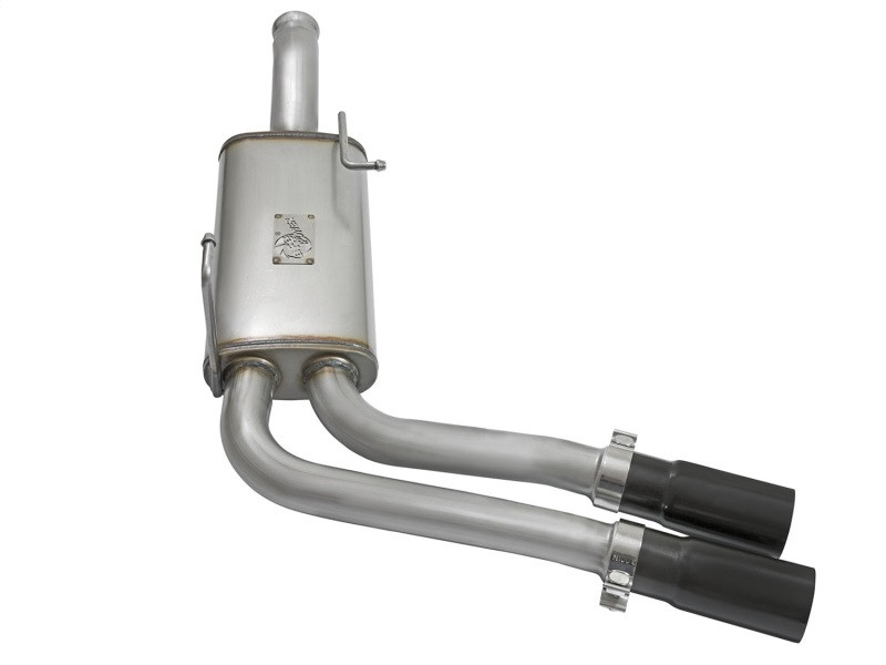 aFe Rebel Series CB Middle-Side Exit SS Exhaust w/ Black Tips 09-16 GM Silverado/Sierra V6/V8 - 49-44070-B