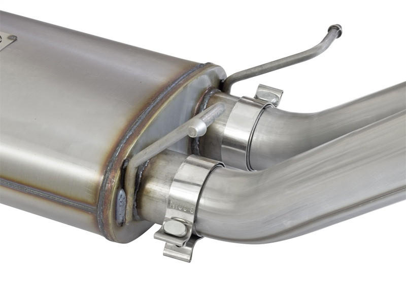 aFe MACH Force-Xp 3in CB SS Dual Exhaust w/Polished Tips 09-16 GM Silverado/Sierra 4.3L/4.8L/5.3L - 49-44071-P